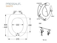 TAPA INODORO y ASIENTO ABIERTO DANIA PRESSALIT